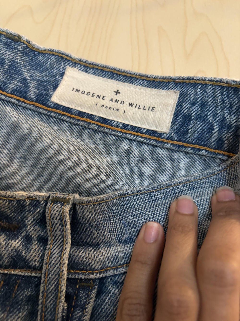 imogene + willie Sophie Size 25 Light Blue Straight-Leg Jeans